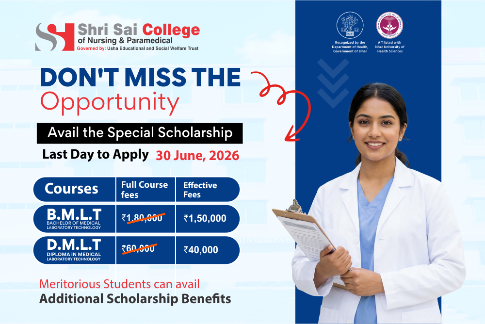 lab technician course in patna | lab technician jobs in patna | lab technician in patna | BMLT & DMLT | Shri Sai College of Nursing and Paramedical